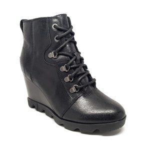 Sorel Joan Uptown Leather Wedge Boots 8.5